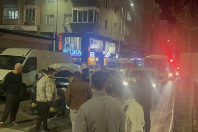 Tekirdağ’da alkollü sürücü işçi servisine çarptı, ardından minibüs şoförüne tehditler savurdu