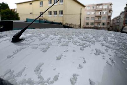 Tekirdağ’da dolu etkili oldu