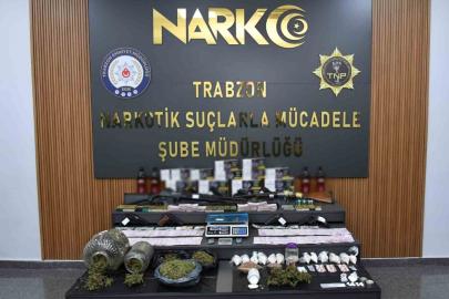 Trabzon merkezli 5 ilde uyuşturucu operasyonu
