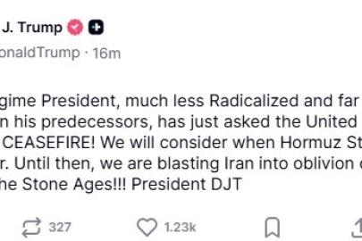 Trump: "İran’da yeni rejimin lideri, ABD’den ateşkes talep etti"