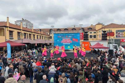 Türk dünyası çocukları, kültürlerini Samsun’da sergiledi