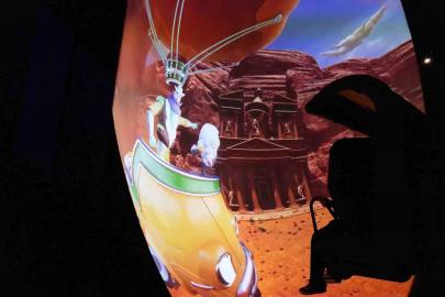 Türkiye’de ilk: Uçan sinema vatandaşların ayağını yerden kesti