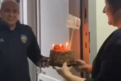 Üniversite öğrencilerinin kavga ihbarına geldiler, pasta ile karşılaştılar