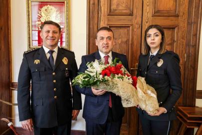 Vali Sözer, Polis Haftası dolayısıyla teşkilat mensuplarını kabul etti
