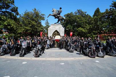 81 ilden chopper motosikletçiler Samsun’da buluştu
