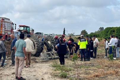 Adana’da devrilen traktörün altında kalan sürücü hayatını kaybetti