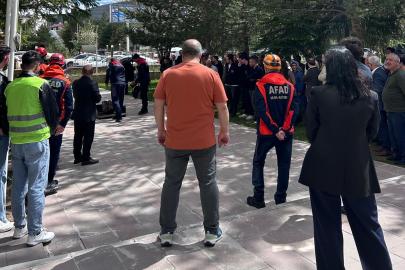 Adliyede iş sağlığı ve güvenliği tatbikatı yapıldı
