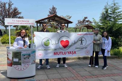 Akçakoca bahar şenlikleri’nde sağlık standına yoğun ilgi