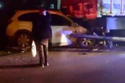 Ankara’da tıra arkadan çarpan otomobilin sürücüsü ağır yaralandı