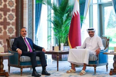 Bakan Fidan, Katar Emiri Şeyh Tamim bin Hamad Al Thani tarafından kabul edildi