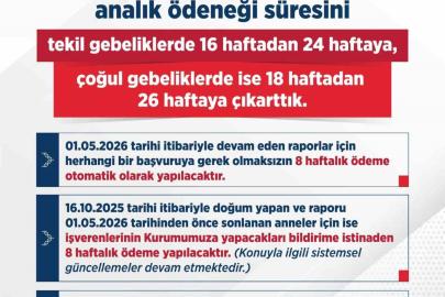 Bakan Işıkhan duyurdu: Doğum izni 16 haftadan 24 haftaya çıkarıldı