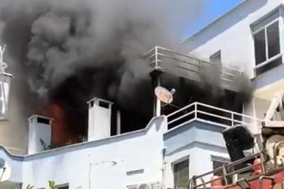 Balkonda mangal keyfi facia ile sonuçlandı: Patlayan tüp yangına neden oldu