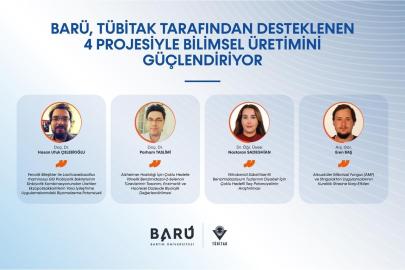 BARÜ, TÜBİTAK tarafından desteklenen 4 projesiyle bilimsel üretimini güçlendiriyor