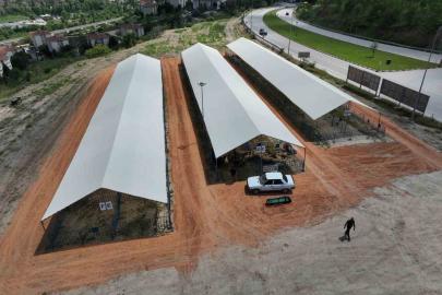 Bilecik’te kurban satış alanı bayrama hazır
