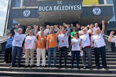 Buca Belediyesi’nde memurların eylemi sürüyor: Özgür Özel’e seslerini duyuracaklar