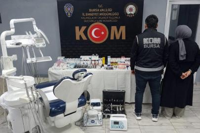 Bursa’da sahte diş muayenesine baskın: 2 gözaltı