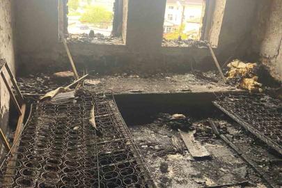 Çardak’ta evi kül olan aile komşularına sığındı