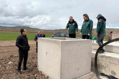 Demirözü sulaması tamamlama inşaatında çalışmalar sürüyor