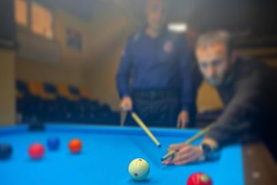 Denetimli serbestlik yükümlülerine bilardo etkinliği