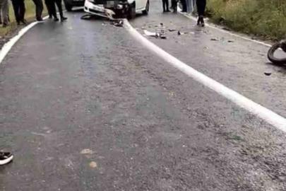 Diyarbakır’da otomobil ile motosiklet kafa kafaya çarpıştı: 1 yaralı