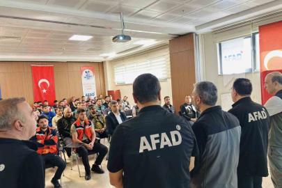 Elazığ’da Orman Bölge Müdürlüğü personeline afet eğitimi