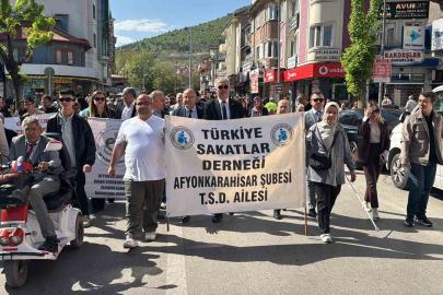 Engelliler Haftası dolayısıyla farkındalık yürüyüşü yapıldı