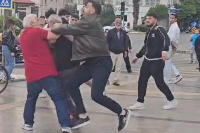 Eşinin gözü önünde darp edildi
