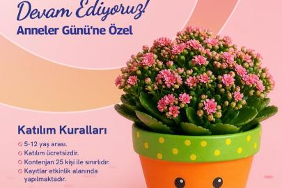 Forum Manisa’da Anneler Günü çocukların elinden renkleniyor