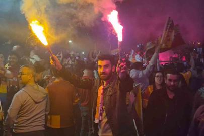 Galatasaray’ın şampiyonluğu Ankara’da zurna ve halaylar eşliğinde kutlandı