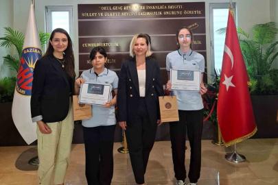Gaziantep Kolej Vakfı öğrencilerinden Zeka Oyunlarında Türkiye derecesi