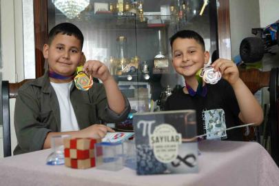 Gaziantepli kardeşler matematik olimpiyatlarına damga vurdu