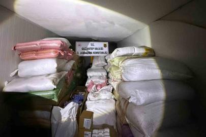 Gaziantep’te 6,8 milyon TL değerinde kaçak malzeme ele geçirildi