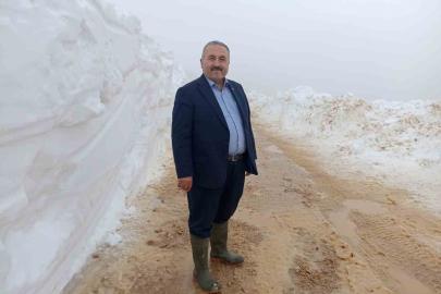 Giresun’da mayıs ayında kar mücadelesi