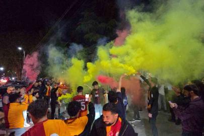 Gürcistan’ın Marneuli kentinde Galatasaray’ın şampiyonluğu coşkuyla kutlandı
