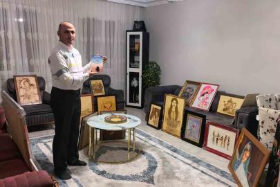 Güvenlik görevlisi çatı katını sanat atölyesine çevirdi