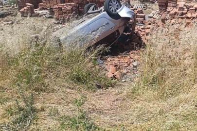 Hatay’da motosiklete çarpan otomobil takla attı: 1 ölü, 1 yaralı