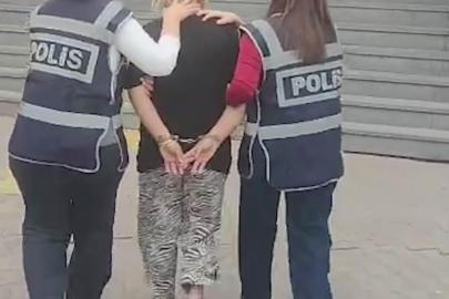Hırsızlık suçundan 70 yıl cezası bulunan kadın polisten kaçamadı