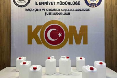 İlkadım’da 40 litre kaçak etil alkol ele geçirildi