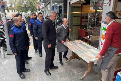 Kağıthane’de kaldırım işgallerine sıkı denetim