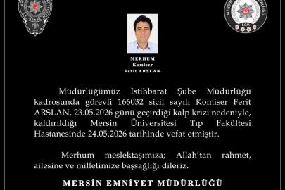 Kalp krizine yenilen komiserin naaşı memleketi Diyarbakır’a gönderildi