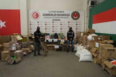 Kapıkule’de dev operasyon: Milyonlarca liralık kaçak eşya ve uyuşturucu ele geçirildi