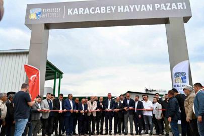 Karacabey Belediyesi hayvan pazarı hizmete açıldı
