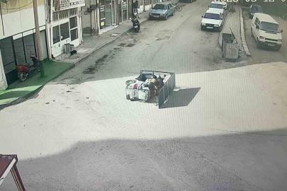 Karaman’da yaşlı adamın yaralandığı kaza anı kameraya yansıdı