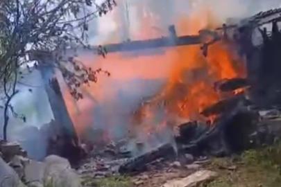 Kastamonu’da çıkan yangında samanlık küle döndü