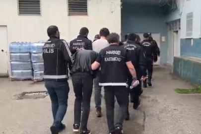 Kastamonu’da zehir tacirlerine yönelik oerasyonda 5 şüpheli tutuklandı