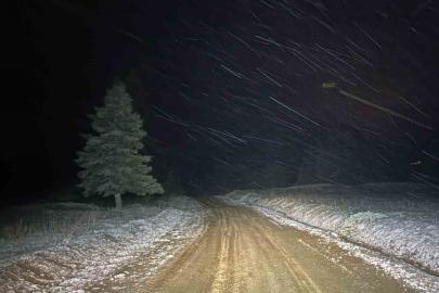 Kastamonu’nun yüksek kesimlerinde kar yağışı etkili oluyor