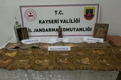 Kayseri’de tarihi eser operasyonu: 1 gözaltı
