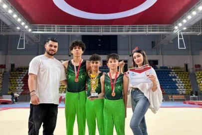 Kayserili cimnastikçiler Türkiye üçüncüsü oldu