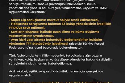 Kayserispor’dan TFF’ye ’adalet’ dilekçesi