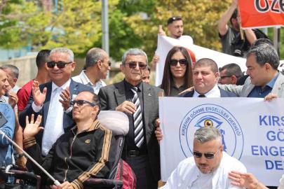 Kırşehir’de engelli bireyler için sessiz yürüyüş düzenlendi